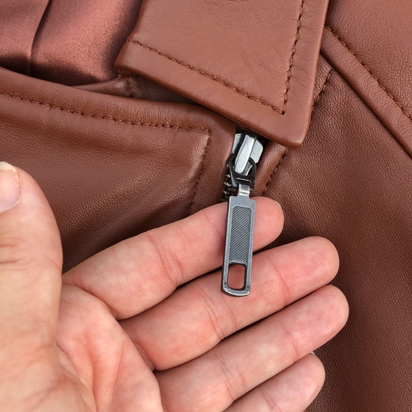 NWOT! - D & CO. 100% Genuine Lamb Leather Moto Jacket - Picture 5 of 11